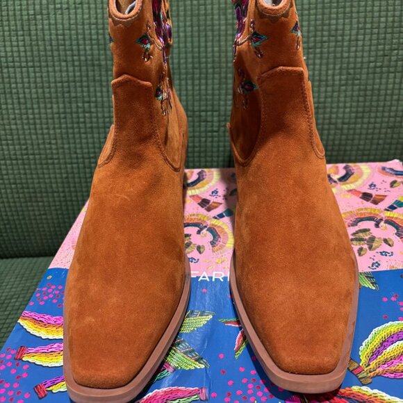 Farm Rio Caramel Boho Western Boot Rust  NEW - Picture 3 of 11